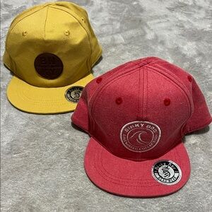 Red and Yellow Binky Bro Toddler Snapback Hats Bundle